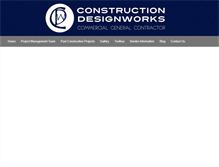 Tablet Screenshot of constructiondesignworks.net